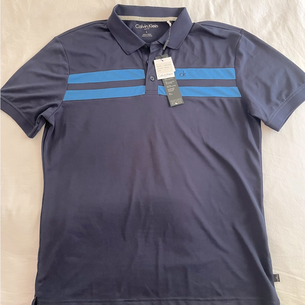 Calvin Klein golf shirt.